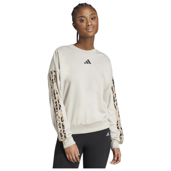 Adidas Γυναικείο φούτερ Animal Print 3-Stripes French Terry Sweatshirt